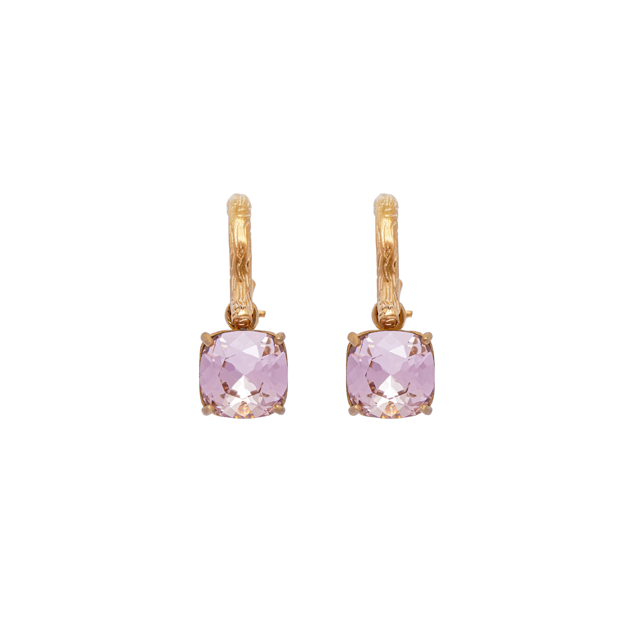 Carla Swarovski earrings - Pink favourite